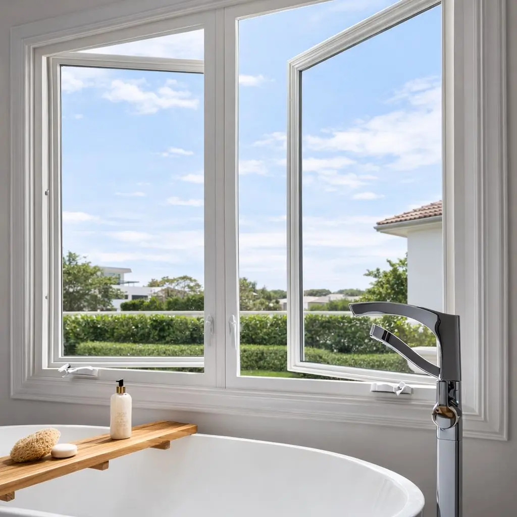 Casement impact window installation in Miami, Florida